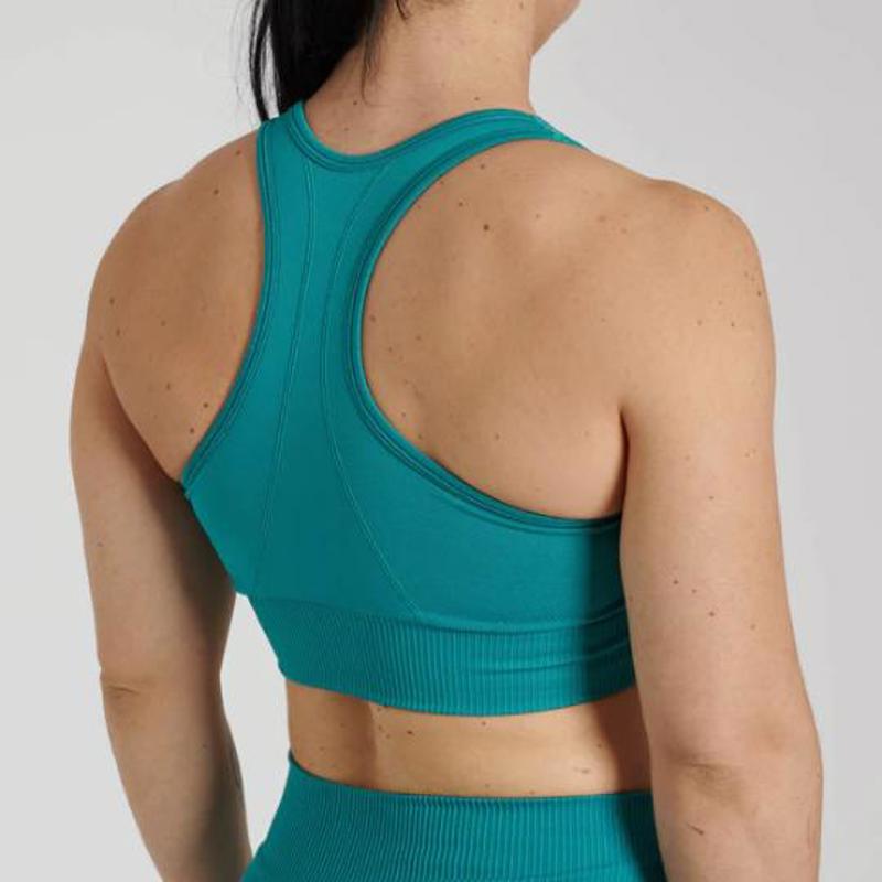 Leone logo Sports Bra -Turquise